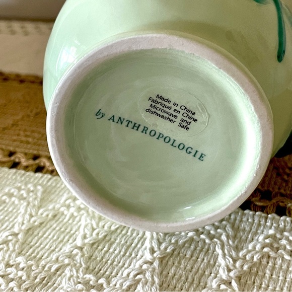 Anthropologie Mint Green Ceramic Faye Mug - Picture 7 of 8